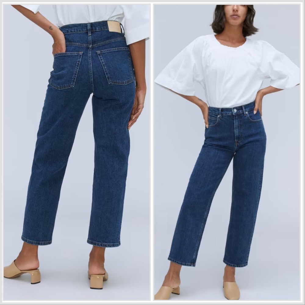 EVERLANE Rigid The Way-High Jean Worn-In Blue Size 31 long